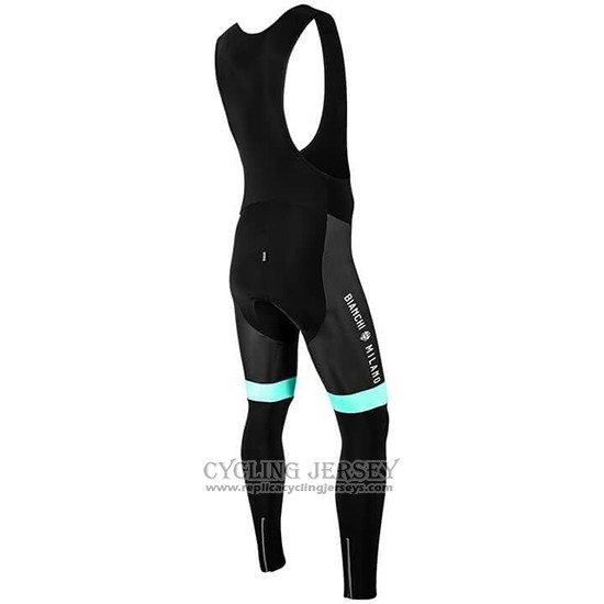 2019 Cycling Jersey Bianchi Milano Pb Black Red Long Sleeve And Bib Tight